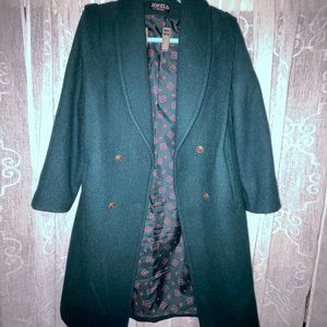 '70s Vintage Jofeld Green Wool Coat